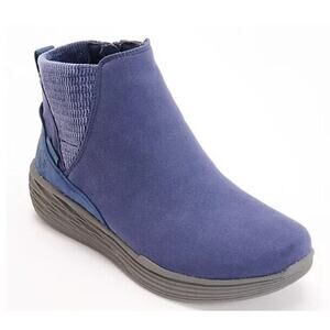 New Ryka Noelle Next Side Zip‎ Water Repellant Sneaker Boots Academy Blue Sz 12M